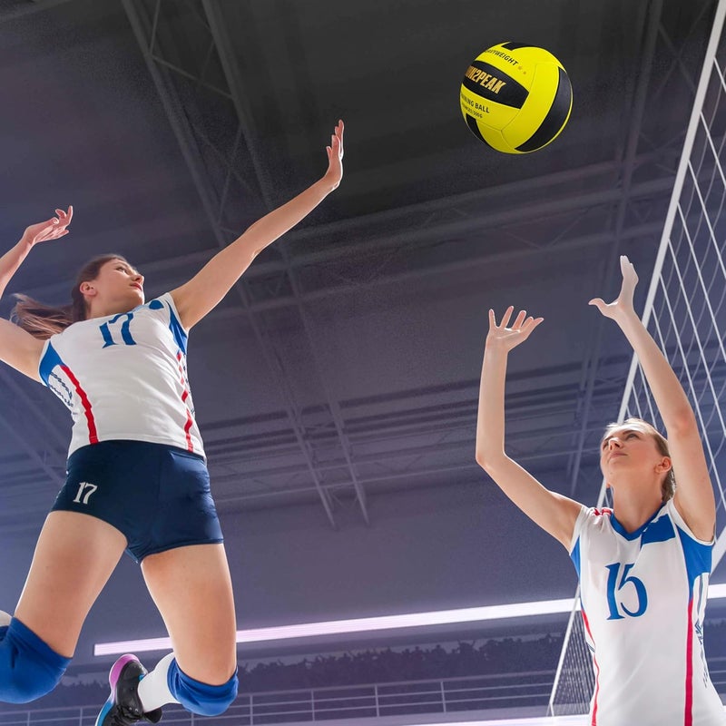 RUN2PEAK Setter Training Volleyball Official Size 5 Volleyballs Heavy Weight Ball PU Practice Volley Balls for Indoor Rebounder Equipment Setters Weighted Volleyball Setting Trainer - Image 5